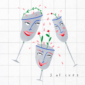 Таро 3 кубков