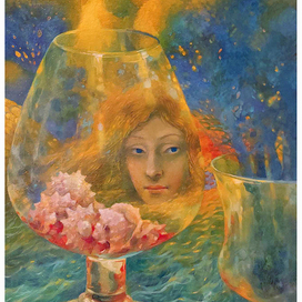 Две вазы на подоконнике