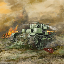 Танковый бой