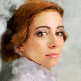 Обработка портрета в стиле акварель