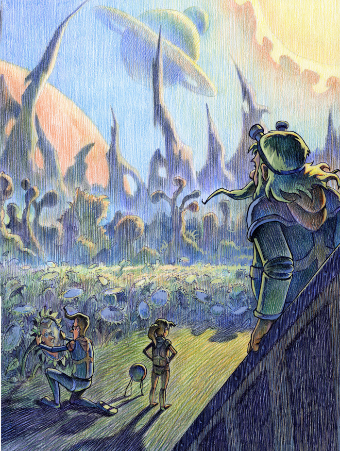 По мотивам Кира Булычева _ поляна с зеркалами