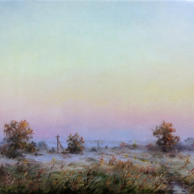 Луга на рассвете