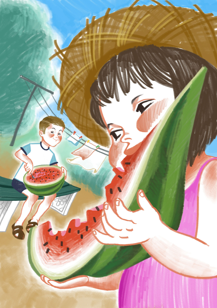 И наелись🍉, и напились🍉, и умылись🍉