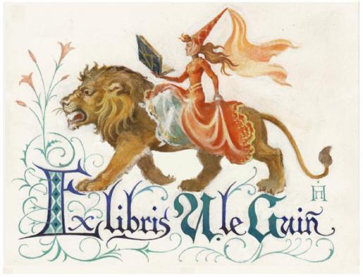 экслибрис  писательницы Урсулы ле Гуин