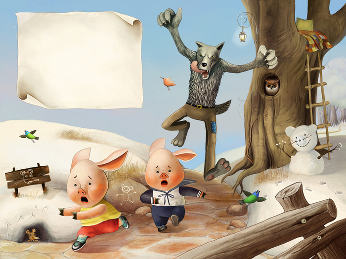 Три поросенка