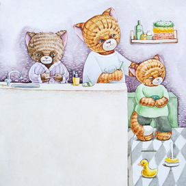 Иллюстрация для книги "Котенок Мяу"