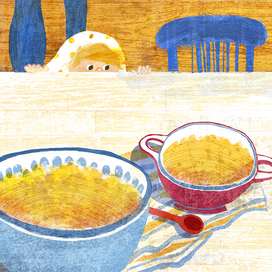 Иллюстрация к сказке "Три медведя"