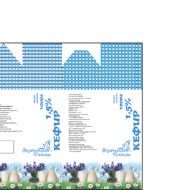 Упаковка для кефира. Михайловская слобода. Вариант №1.