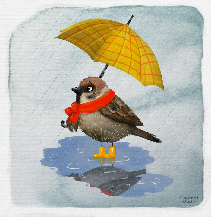 Привет, воробушек,привет,душа с полхвостика