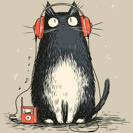 Кот-меломан