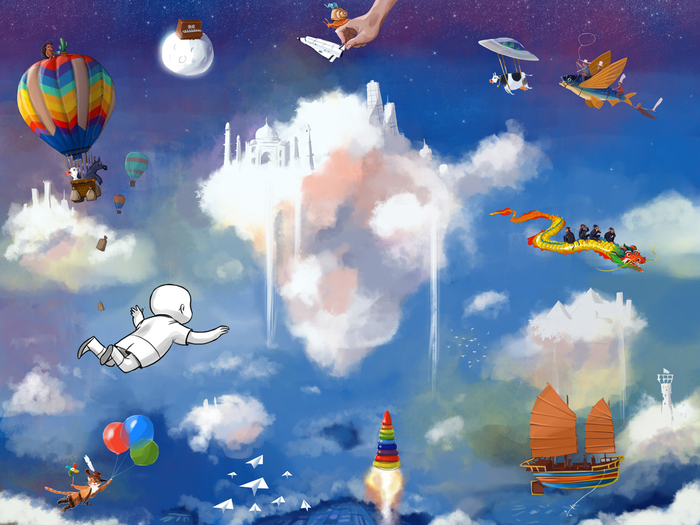 As he fell fast asleep