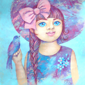 "Девочка с птичкой..."