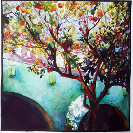 Графическая зарисовка "Апельсины"