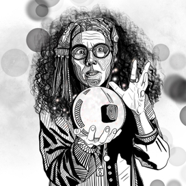 У тебя здесь грим!