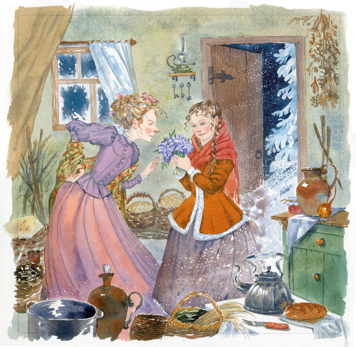 К словацкой сказке "Двенадцать месяцев"