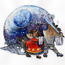 Ежики - звездные войны https://vk.com/ejici_hudojnici