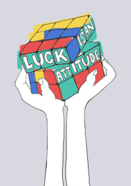 Плакат. Luck is an attitude