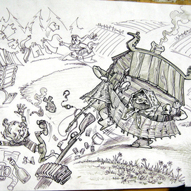 С. Писахов .Как Уйма в город на свадьбу пошла.