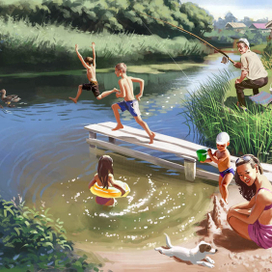 Лето в деревне