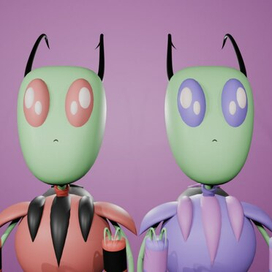 Invader Zim. Tallest. Blender 3D
