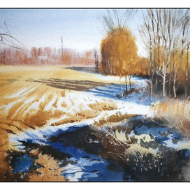 ,,Последний снег уходящей зимы,,