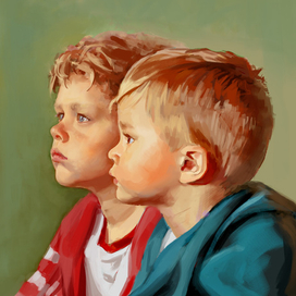"Курносики" (Портрет сыновей Яна и Лени)