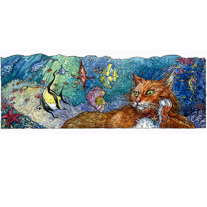 Заставка к сказке Павла Гигаури "Принц и Русалочка" книга ушла в печать художники Шестакова Екатерина, Шестаков М.