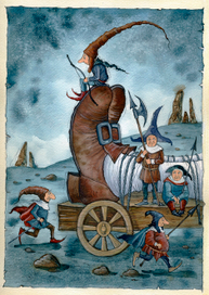 Джонатан Свифт "Приключения Гулливера тушь,перо,акварель 2012 