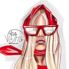 Девушка в красном