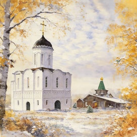 Покровский Хотьков монастырь. Ноябрь