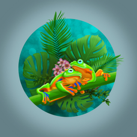 Романтичные лягушки