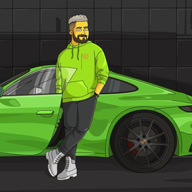 Портрет в стиле Симпсонов 