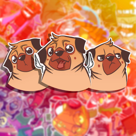 pug stickers