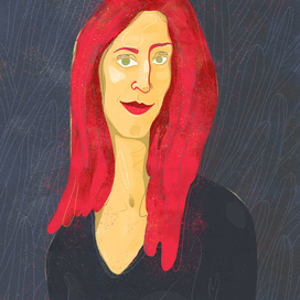 Портрет женщины с красными волосами