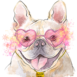 Принт для магазина футболок "Good girl"