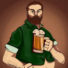 Серия работ для паба "Пивное пузо" 