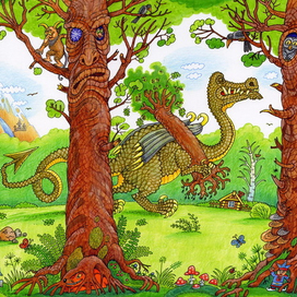 Сказки народов России. Форзац. 