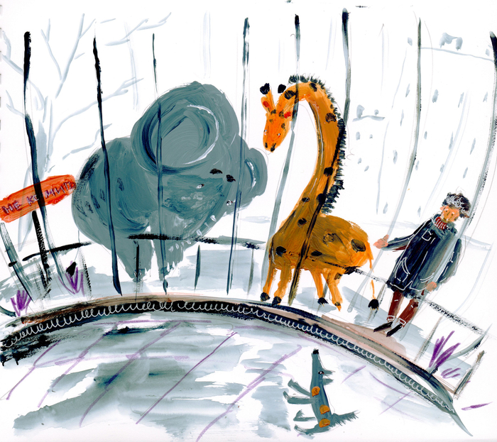 И в зоопарке поникшие звери