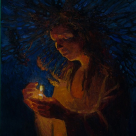 автопортрет в венке