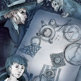 Иллюстрация к "Алиса в стране чудес"