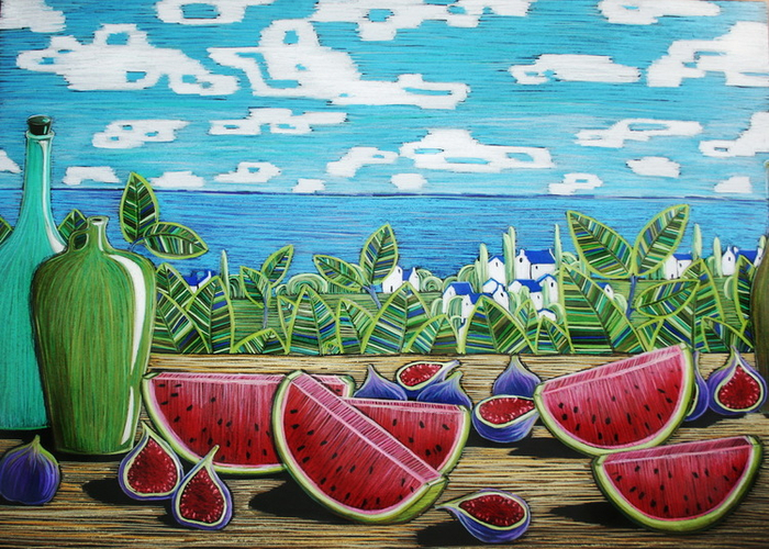 Натюр с инжиром .