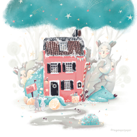 Домик голубого волка