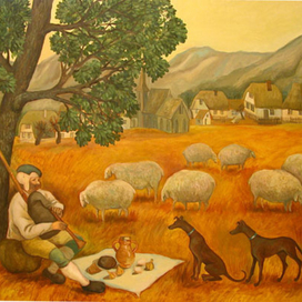 Пастух и две собаки