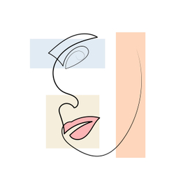 portrait of a woman in one line