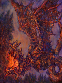 Огнедышащий дракон