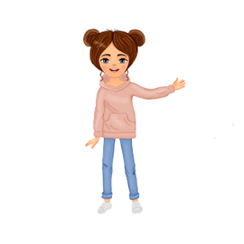 Девочка в джинсах