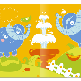 детская книжка для купания "Zoo"