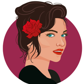 Девушка с розой