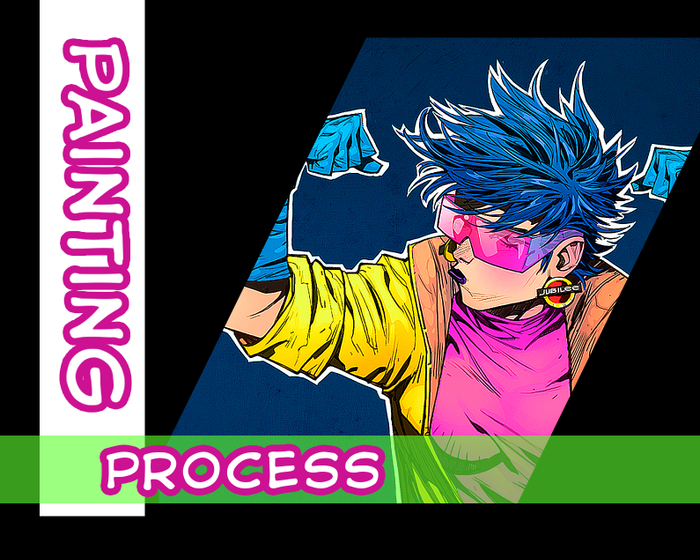 Джубили. Процесс покраски