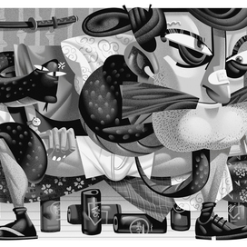 Иллюстрация для журнала Strong Man